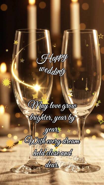 Happy wedding: Glasses Meet Glint