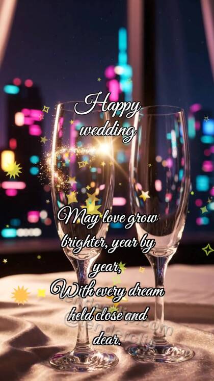 Happy wedding: Glasses Meet Glint