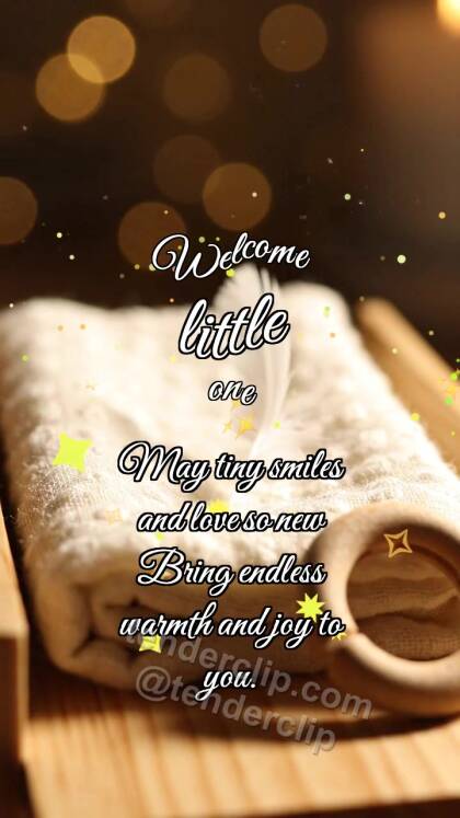 Welcome little one: Swaddle Catches Feather