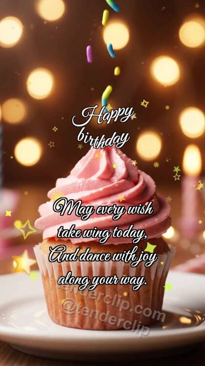 Happy birthday: Cupcake Catches Sprinkle