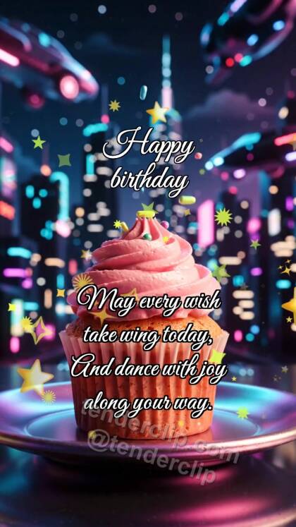 Happy birthday: Cupcake Catches Sprinkle