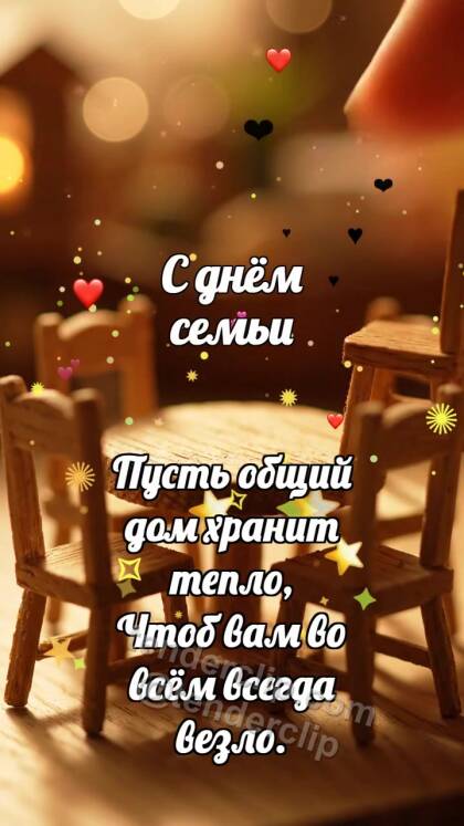 С днём семьи: Стулья собирают круг