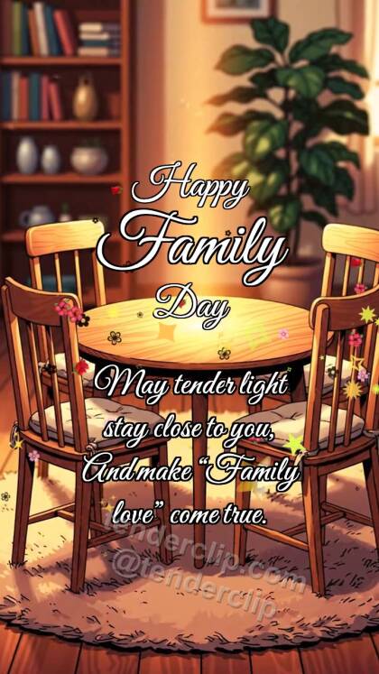 Happy Family Day: Chairs Form Circle