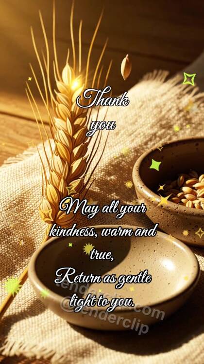 Thank you: Wheat Gives Grain