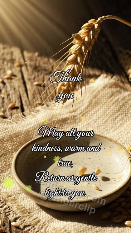 Thank you: Wheat Gives Grain