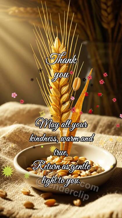 Thank you: Wheat Gives Grain