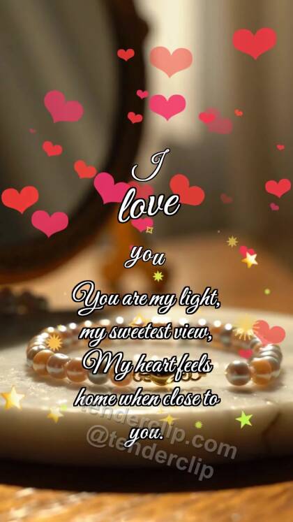 I love you: Beads Form Bracelet