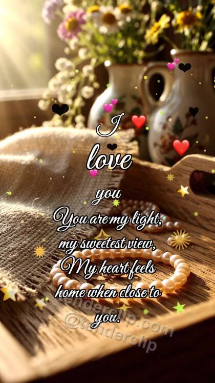 I love you: Beads Form Bracelet