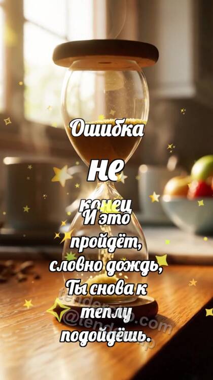 Ошибка не конец: Песочные часы рисуют сердце