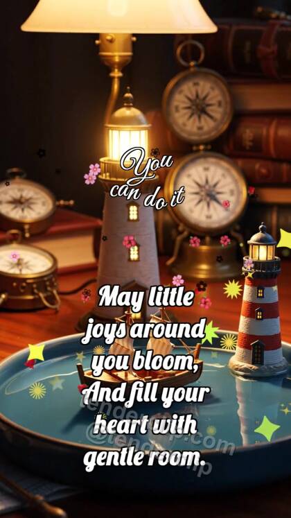 You can do it: Lighthouse Calls Boat