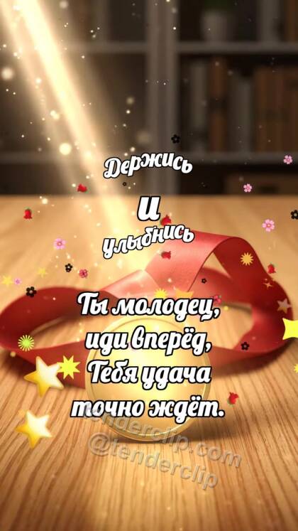 Держись и улыбнись: Медаль ловит лучик