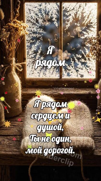 Я рядом: Варежка держит вторую