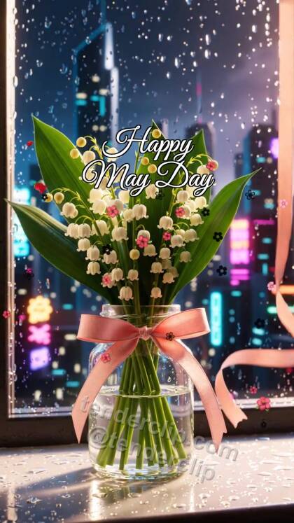 Happy May Day: Lily Swings Ribbon