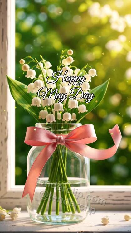 Happy May Day: Lily Swings Ribbon