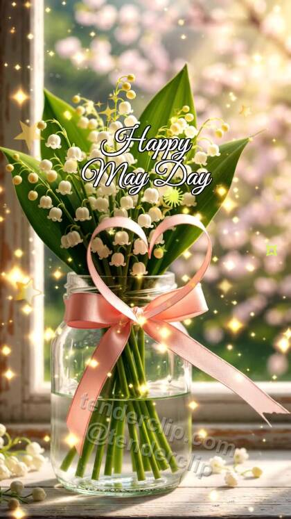 Happy May Day: Lily Swings Ribbon