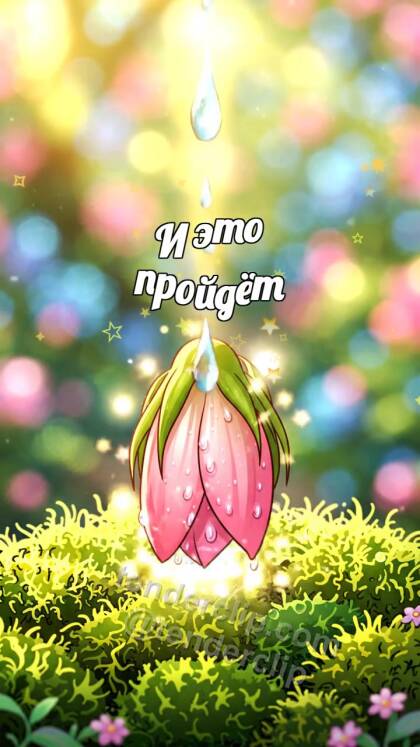 И это пройдёт: слеза становится каплей для цветка