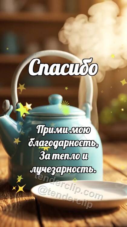 Спасибо: Чайник делится паром