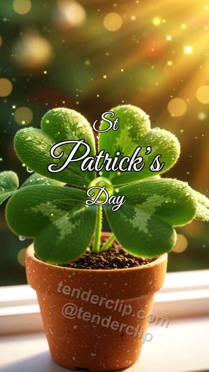 St Patrick’s Day: Clover Catches Dew
