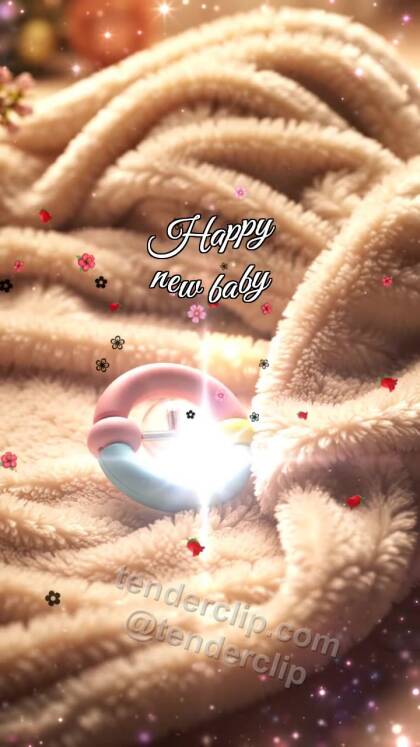 Happy new baby: Soft Rattle Drops Glint