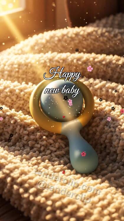 Happy new baby: Rattle Hides Sunbeam