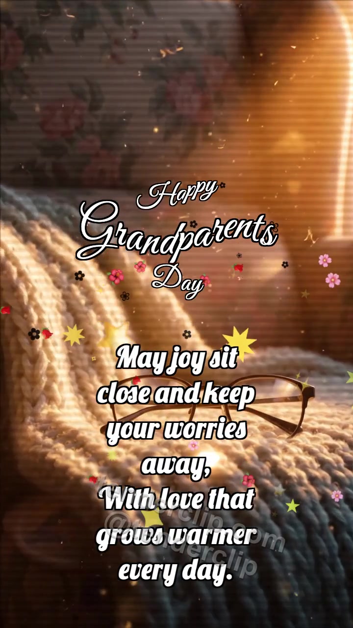 Happy Grandparents Day: Glasses Catch Sunset