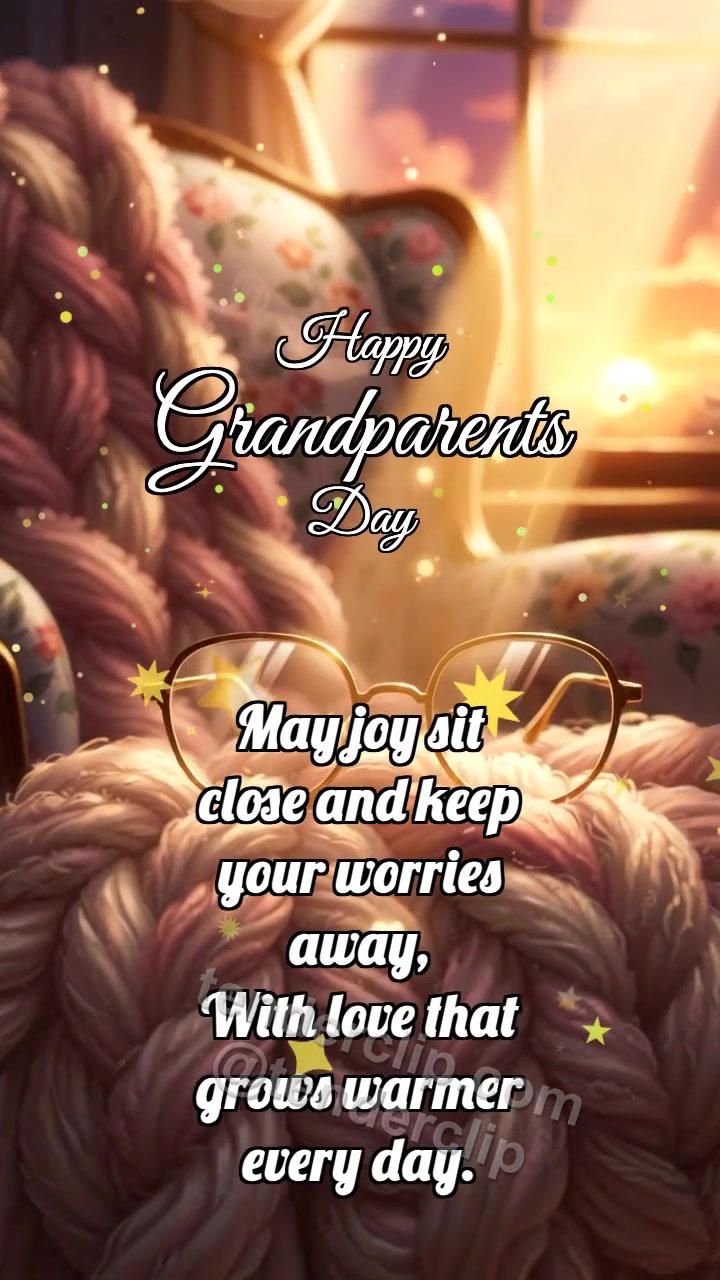 Happy Grandparents Day: Glasses Catch Sunset