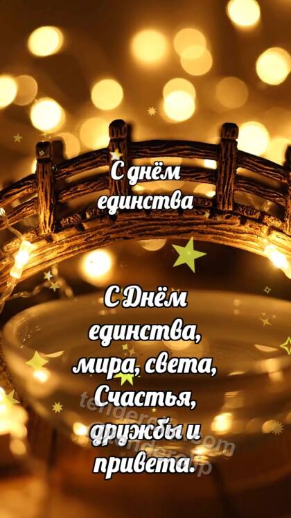 С днём единства: Мостик соединяет огни