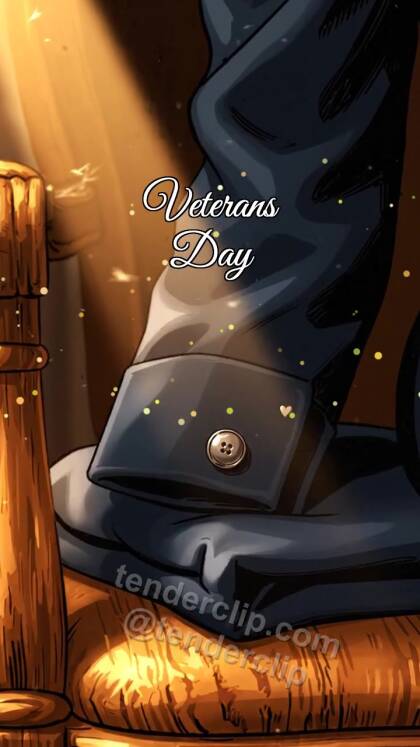 Veterans Day: Button Catches Dawn