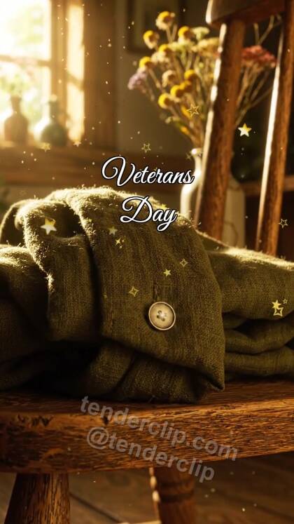 Veterans Day: Button Catches Dawn