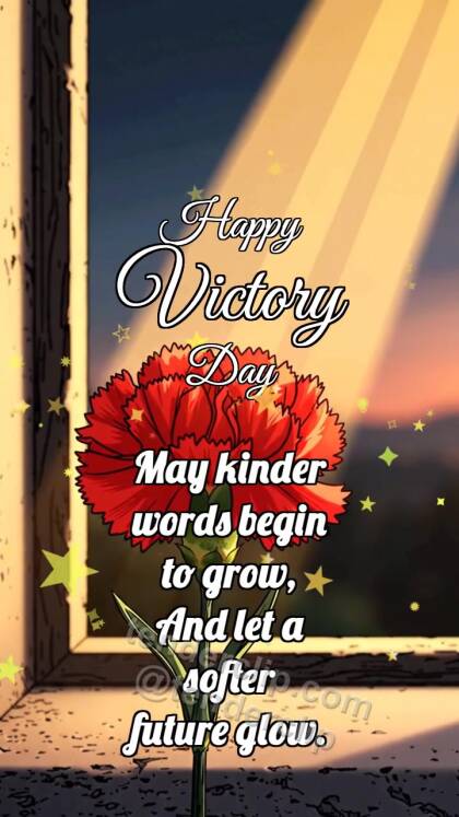 Happy Victory Day: Carnation Catches Dawn