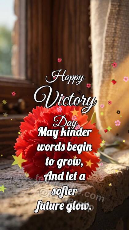 Happy Victory Day: Carnation Catches Dawn