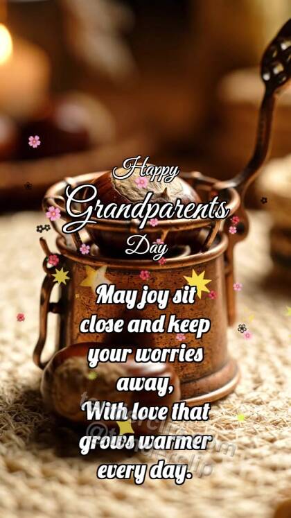 Happy Grandparents Day: Copper Warmer Cradles Chestnut