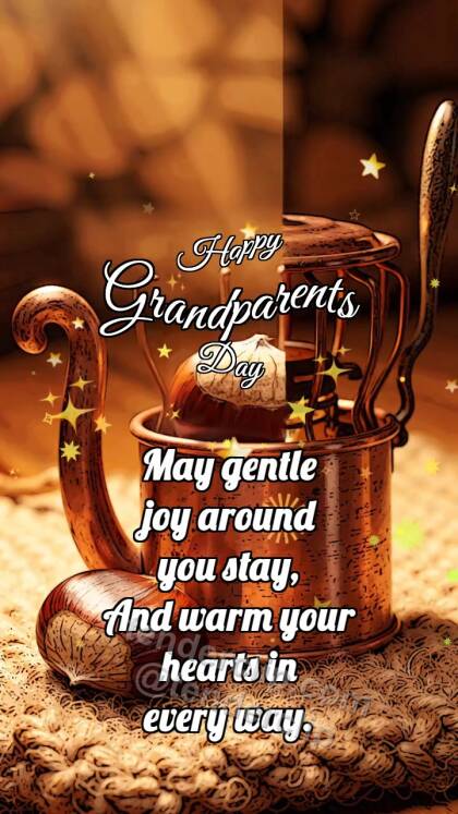 Happy Grandparents Day: Copper Warmer Cradles Chestnut