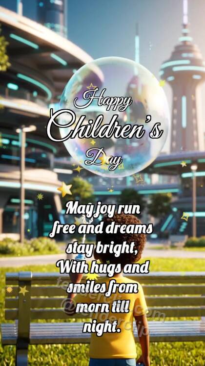 Happy Children’s Day: Bubble Gives Crown