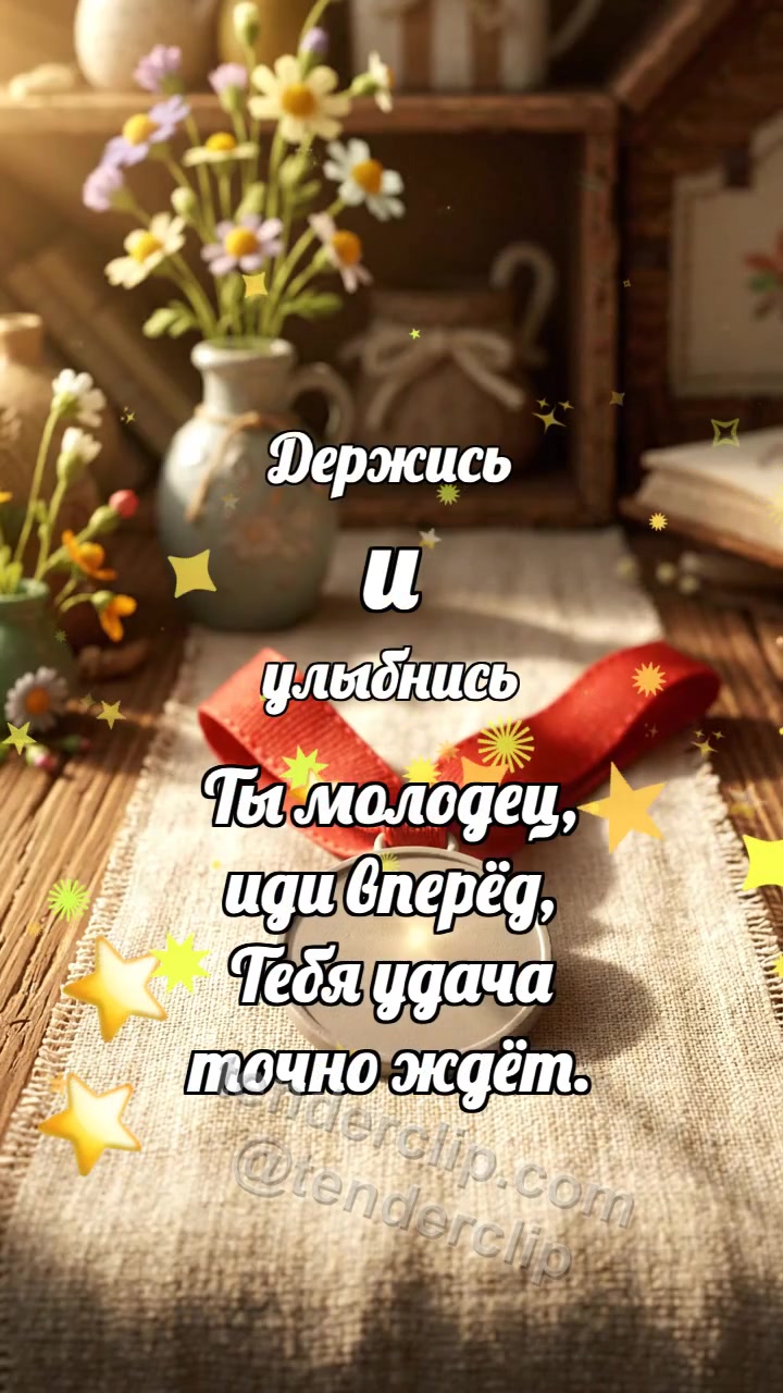 Держись и улыбнись: Медаль ловит лучик