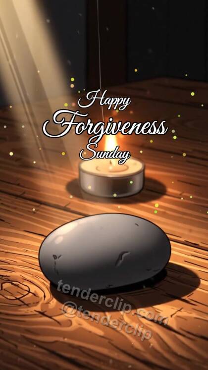 Happy Forgiveness Sunday: Beam Softens Stone