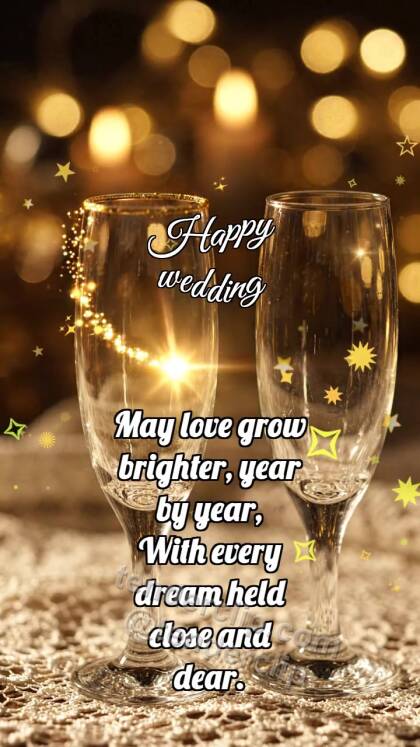 Happy wedding: Glasses Meet Glint