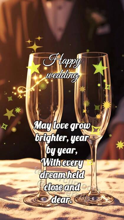 Happy wedding: Glasses Meet Glint