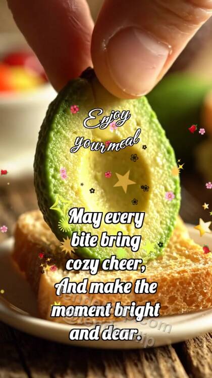 Enjoy your meal: Toast Catches Avocado