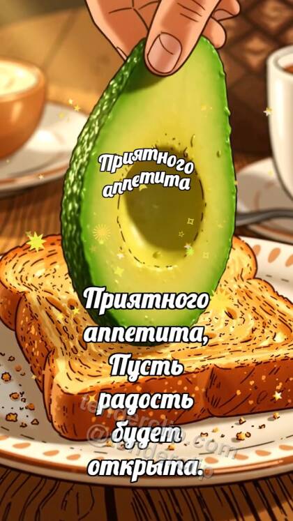 Приятного аппетита: Тост ловит авокадо