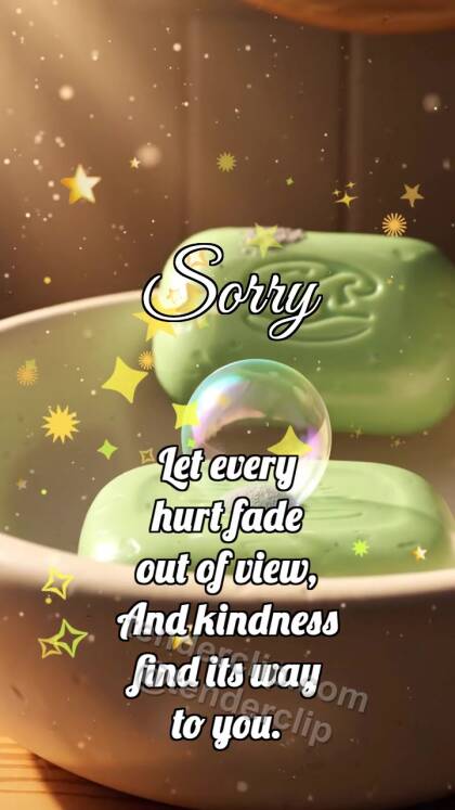 Sorry: Soap Clears Speck