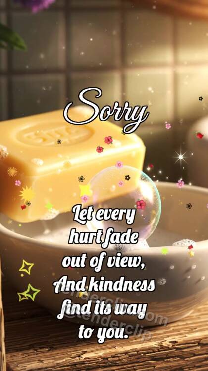 Sorry: Soap Clears Speck