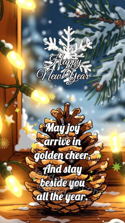 Happy New Year: Pinecone Warms Snowflake