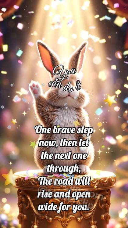 You can do it: Bunny On Top