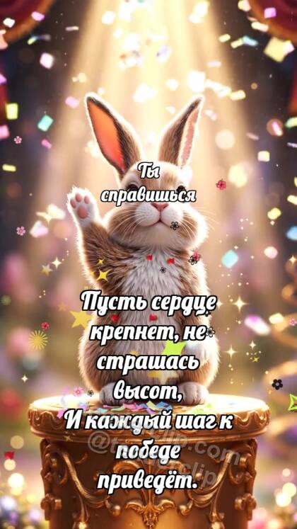Ты справишься: Зайчик на вершине