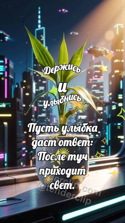 Держись и улыбнись: Бамбук выпрямляет лист