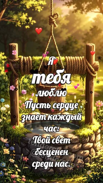 Я тебя люблю: Колодец бережёт ведёрко