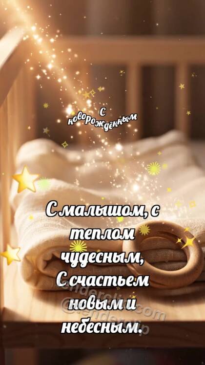 С новорождённым: Муслин ловит лучик