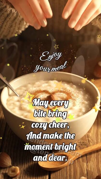 Enjoy your meal: Porridge Welcomes Nut