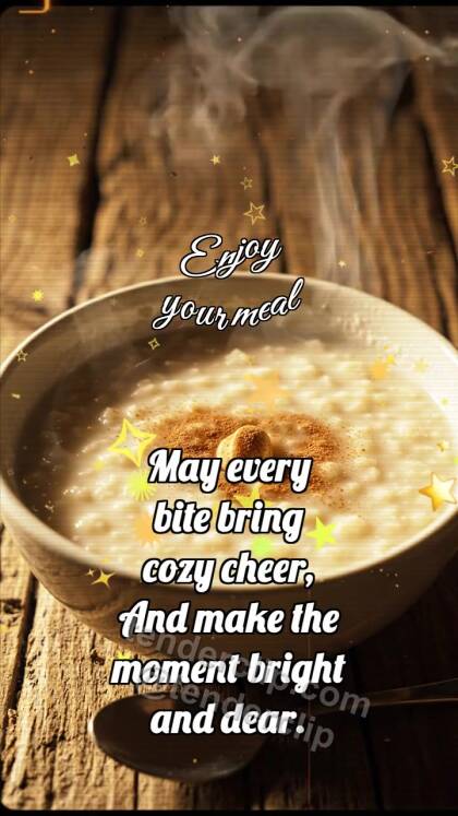 Enjoy your meal: Porridge Welcomes Nut